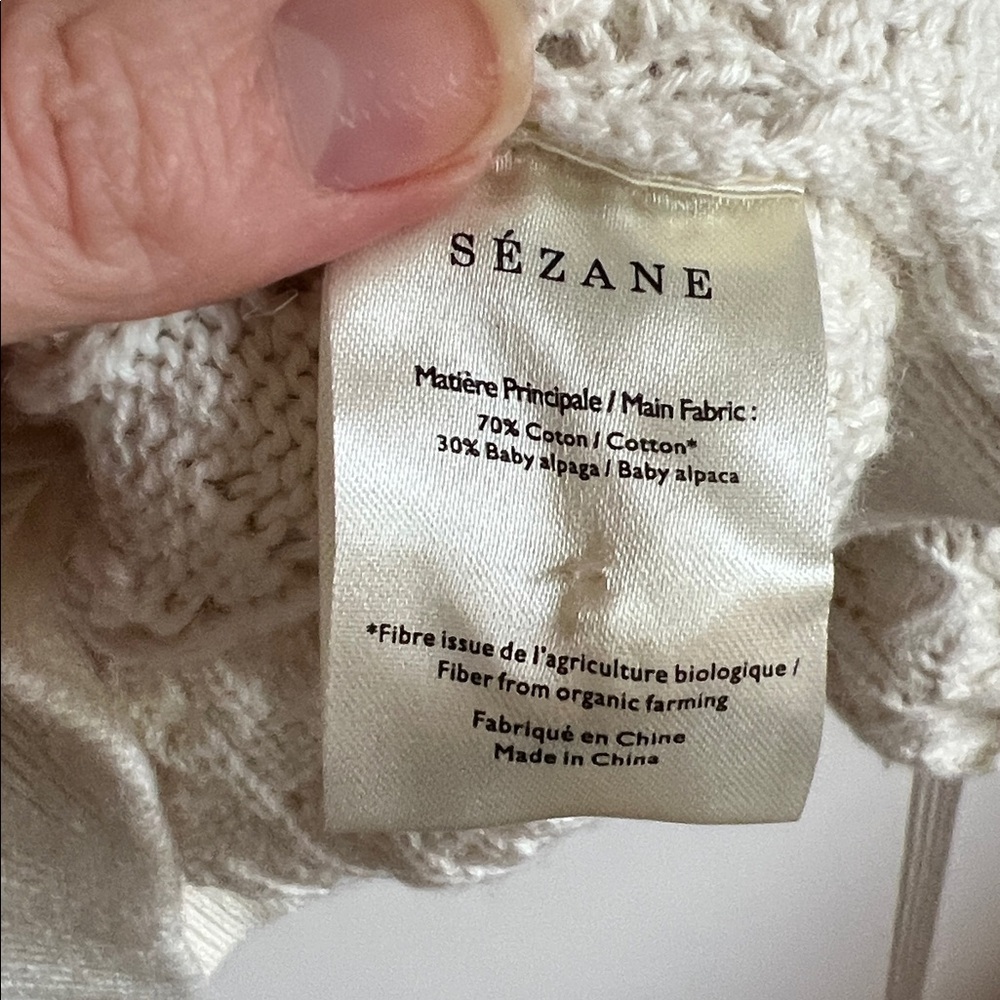 Sezane Anahi Cardigan XS Like New - Picture 7 of 9